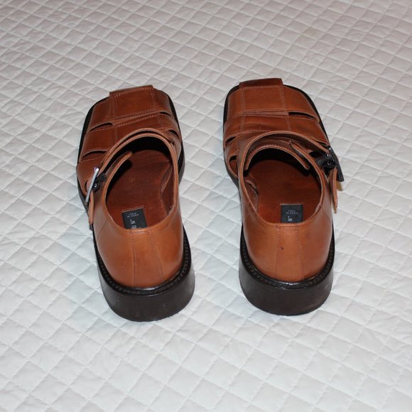 Kenneth Cole Men's Leather Sandals - Picture 4 of 11